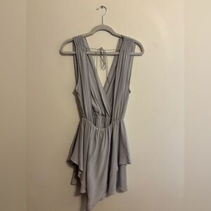 Free People One-Shoulder Lavendar Draped Mini Dress